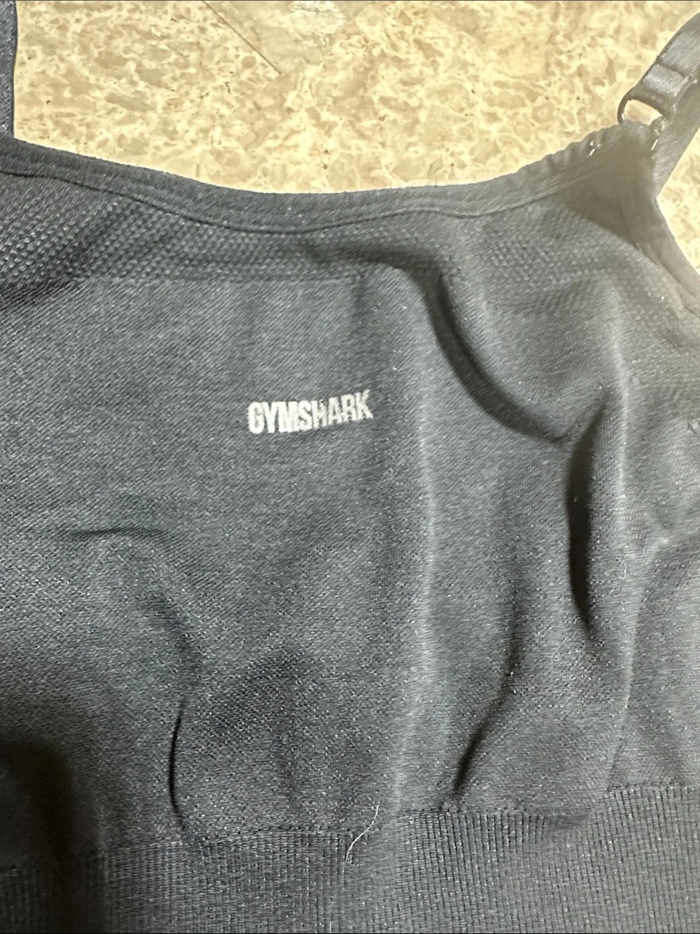 Gymshark Black Seamless Crop Sports Bra